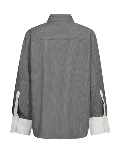 Co´Couture - PennyCC Pin Skjorte - Mid Grey